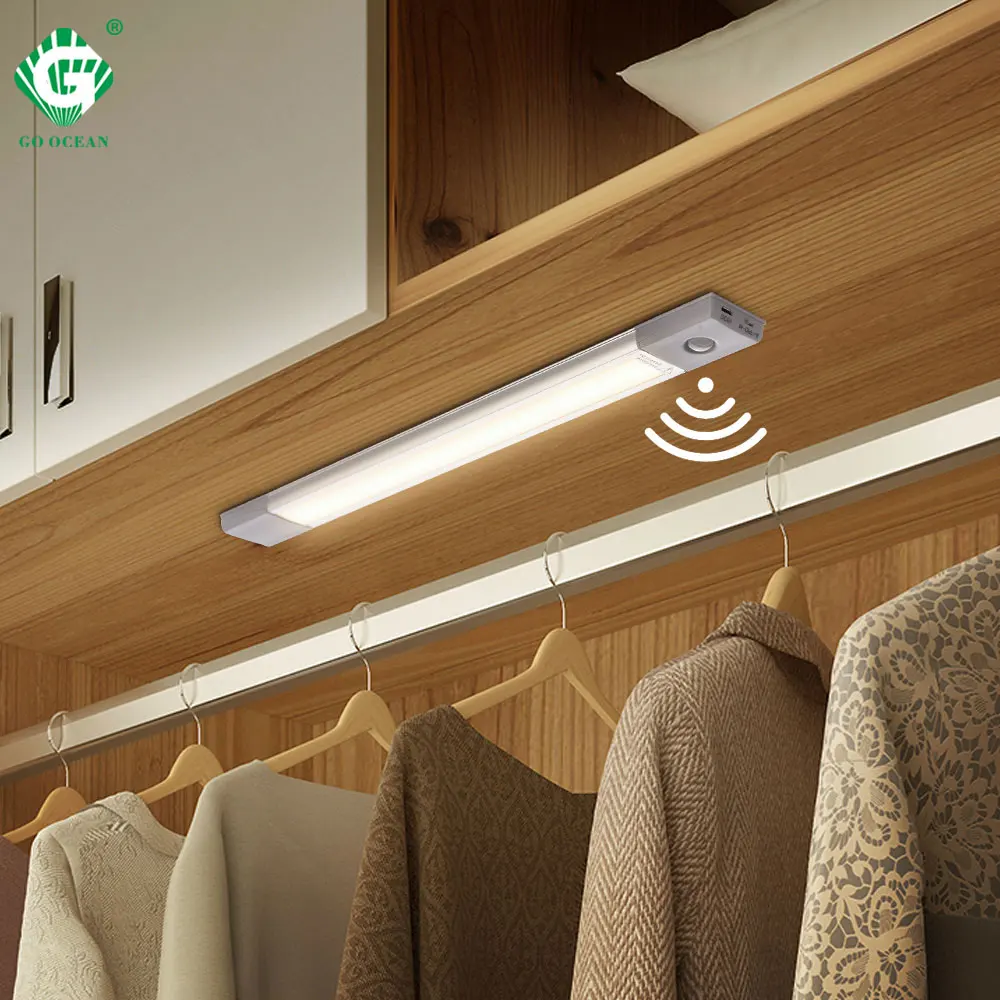 40cm Pir Led Under Cabinet Light Motion Sensor 5v 1 2w Wireless Closet Lights Magnet Kitchen Wardrobe Cupboard Night Lamp Switch Under Cabinet Lights Aliexpress