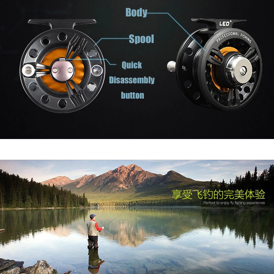 3/4 5/6 Fly Fishing Reel Large Arbor Interchangeable Aluminum Alloy Wheel  Precise Spool For Trout Fly Fishing Accessories