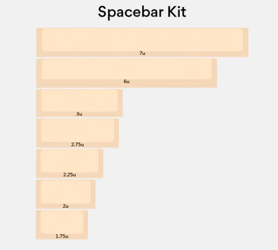 Хами Дыня вишня профиль колпачки толстые PBT краситель сублимированный для Cherry MX переключатели 64 84 96 108 Minila механические клавиатуры - Цвет: Spacebar Kit