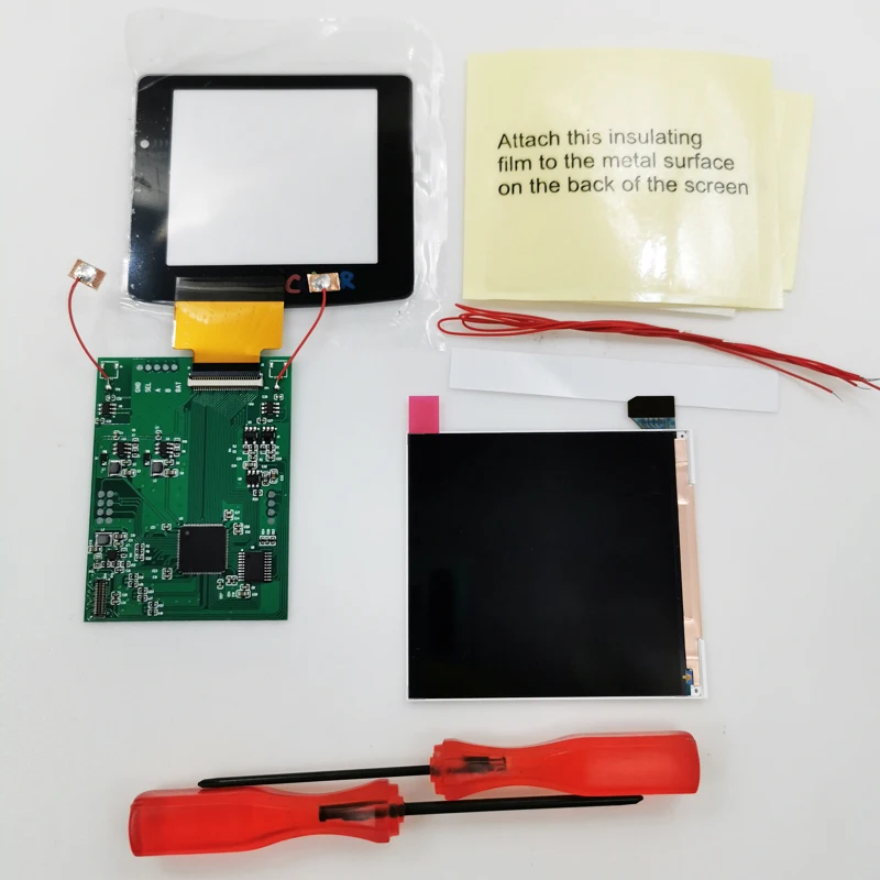 Sensor de Toque para Gameboy Cor para Gbc Super Retro Pixel Maior Tela Lcd Kit Retroiluminação Brilho q5 Osd Ips - Image 5