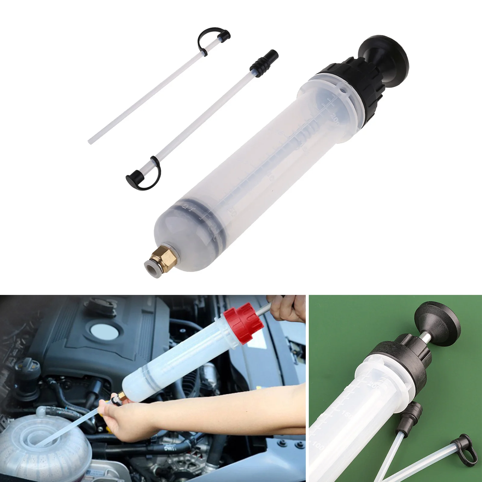 200cc Oil Fluid Extractor Filling Syringe Hand Pump, for brake fluid, engine oil, gear oil, transmission oil,etc 200cc Oil Fluid Extractor Filling Syringe Hand Pump, for brake fluid, engine oil, gear oil, transmission oil,etc