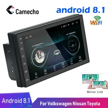 Camecho Android 2 Din Автомобильный Радио Мультимедиа Видео плеер gps навигация 2 din " HD Универсальный Авто аудио стерео WiFI Bluetooth США