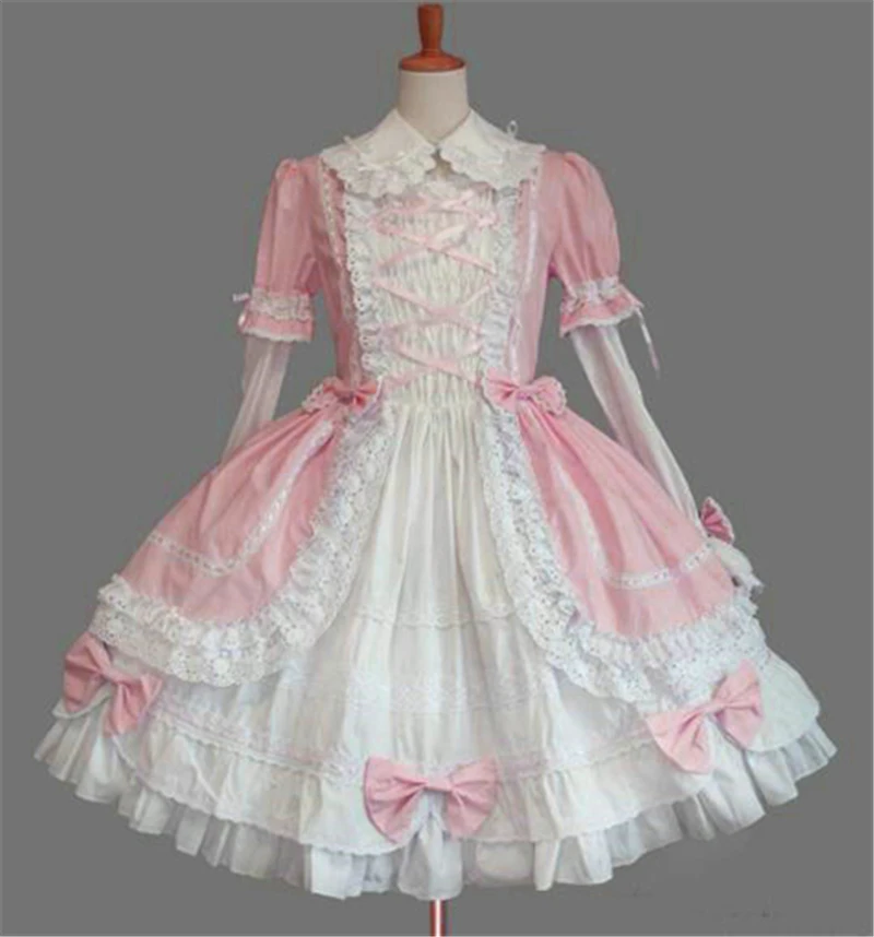 

Lolita Gothic Court Dress Costume For Women Princess Lovely Two-Piece Siut Costume Made H