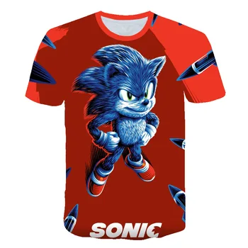 

Boys Mario Supersonic sonic Print Clothes Girls 3D Funny T-shirts Costume Children 2020 summer Clothing Kids Tees Baby Tshirts