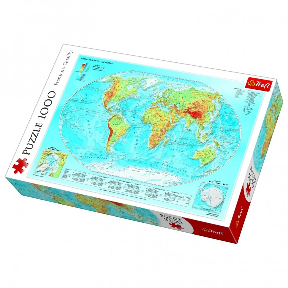 Trefl Puzzle World Map Trefl Puzzle World Map 1000 Elements 10463|Puzzles| - Aliexpress