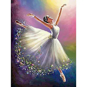 

GATYZTORY Painting By Number Ballet HandPainted Painting Art Gift DIY Pictures By Numbers Kits Dancer Home Decor