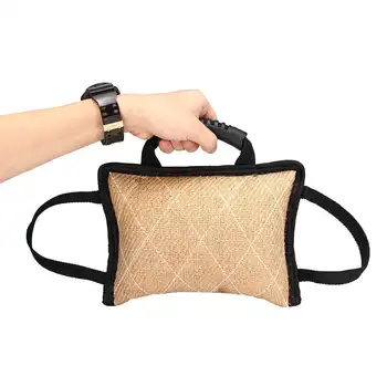 

New 2 Colors Pet Dog Chewing Training Pillow 27x20cm Reusable Burlap Bite Tugs Sleeve Toy Puppy Dog Training Supplies Accessorie
