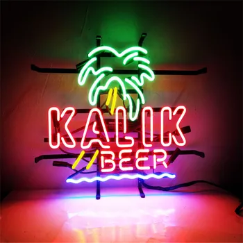 

Kalik Beer GLASS neon Lights Box Neon Sign Panel Lights Christmas Xmas Party Colorful Glass Neon Acrylic Box for Home Room