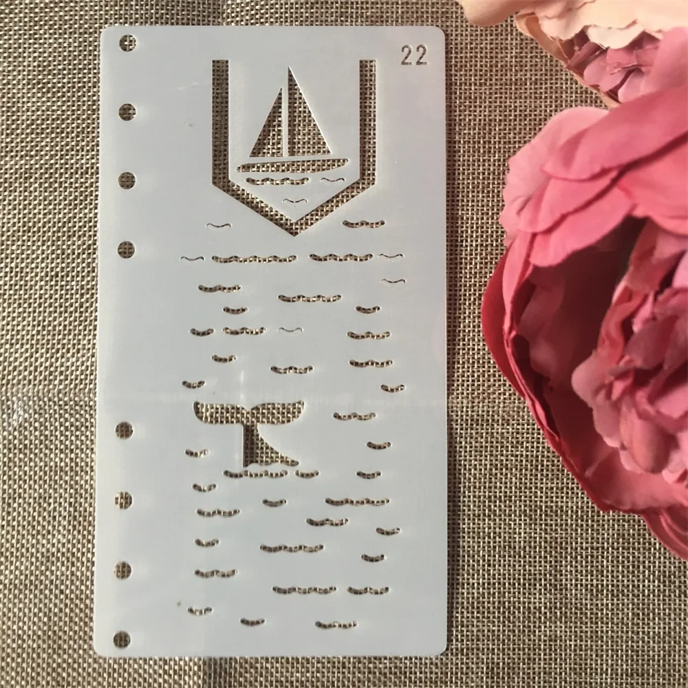 1Pcs A6 Whale Tail Sea DIY Craft Layering Stencils Painting Scrapbooking Stamping Embossing Album Paper Card Template | Дом и сад