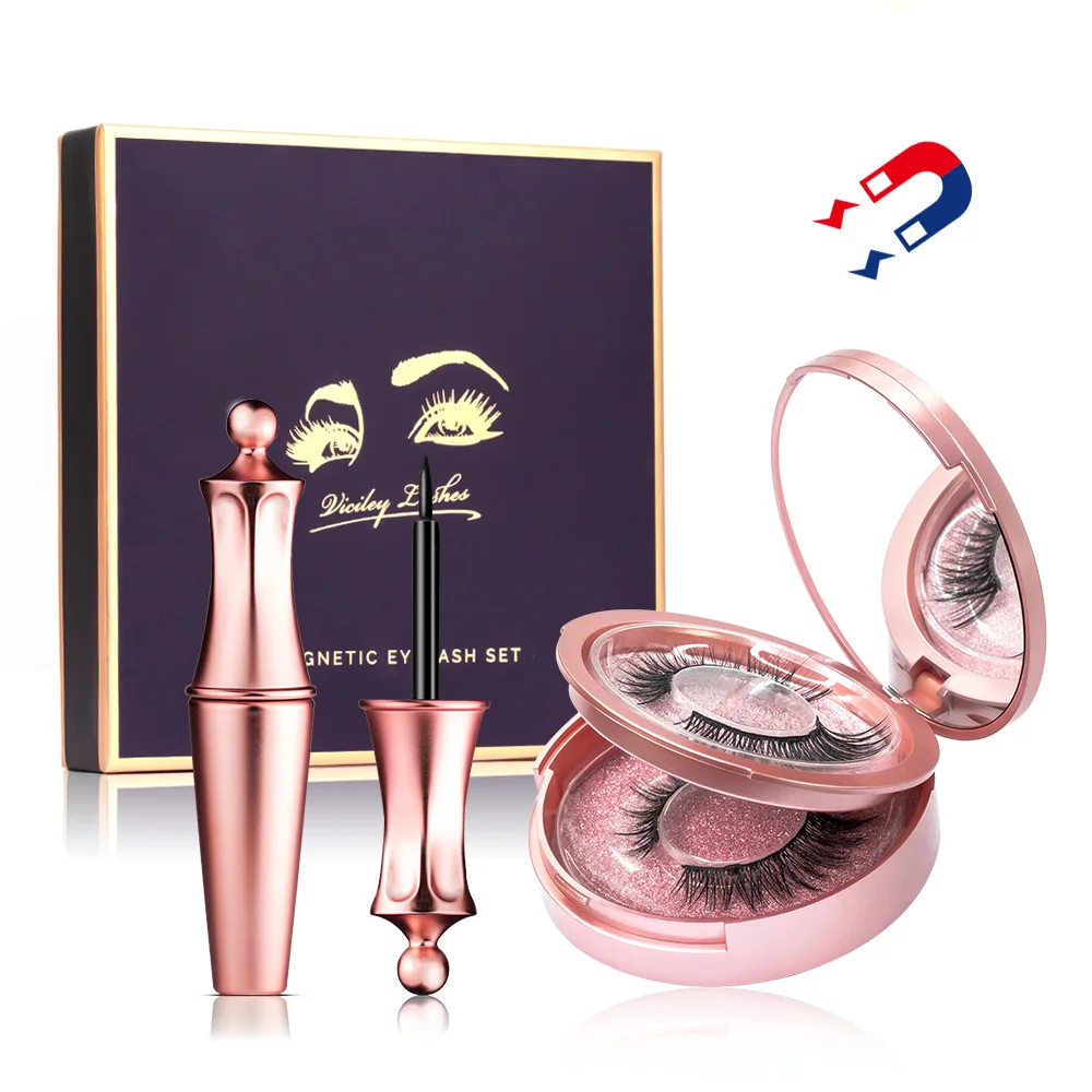 

Magnetic False Eyelashes Set Magnetic Eyeliner Waterproof Smudge Proof Easy To Wear Magnetic Eye Liner Makeup Dropshipping