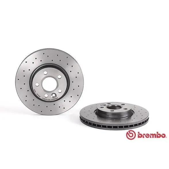 Диск тормозной передний перфор. Xtra\Ford Galaxy/S-max 1.8D-2.5
