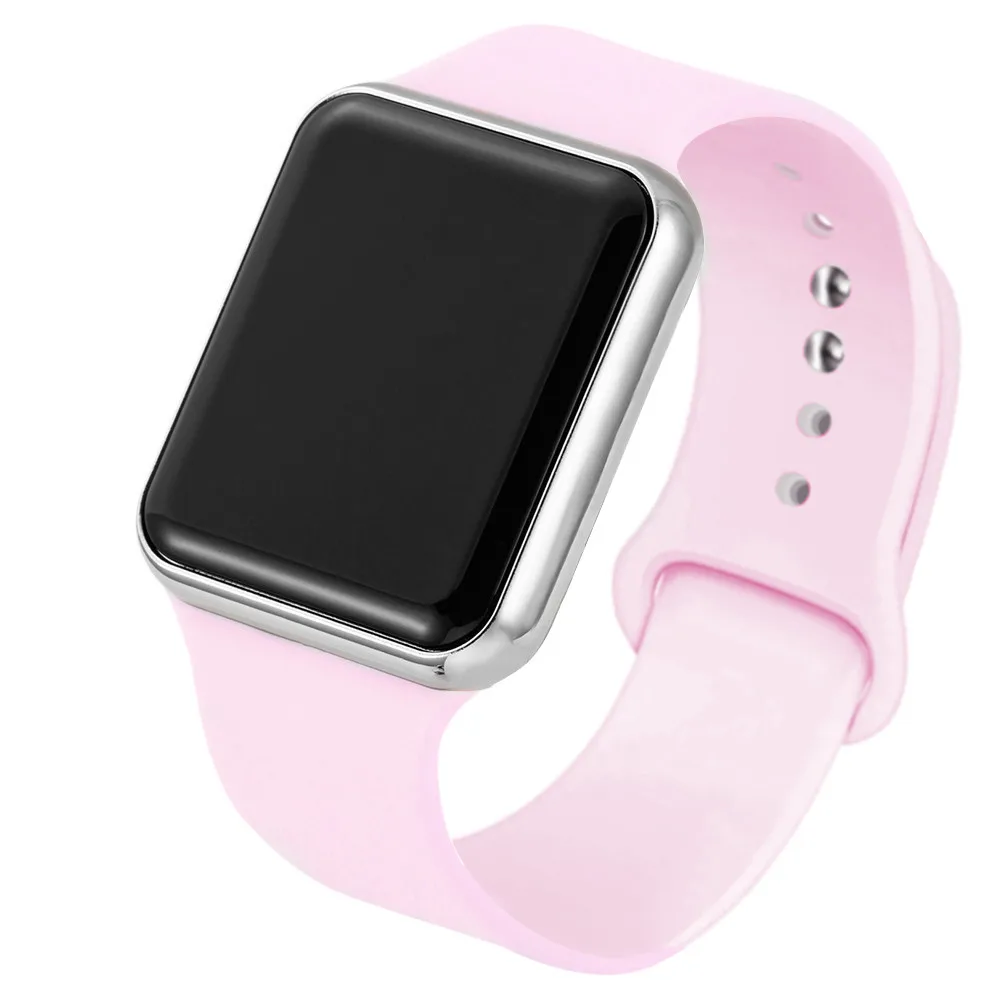 Silicone Watch Clock Digital Pink Sport Children Women Casual New Led Saati Bayan Kol