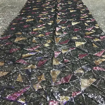 

NEW Nigerian Lace Fabrics African Lace Fabric 2020 High Quality Lace with Sequin,Multicolors French Lace Fabric for Party Dress