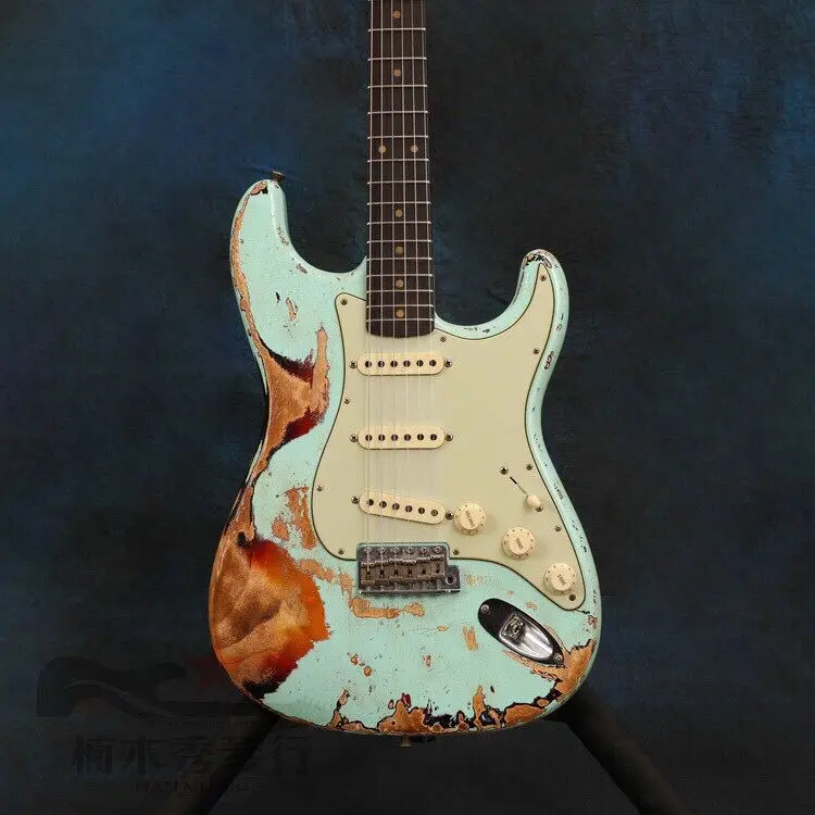 

Custom shop.Relics Electric Guitar,Relics by hands.high quality pickups,rosewood fingerboard.handmade 6 stings guitar.
