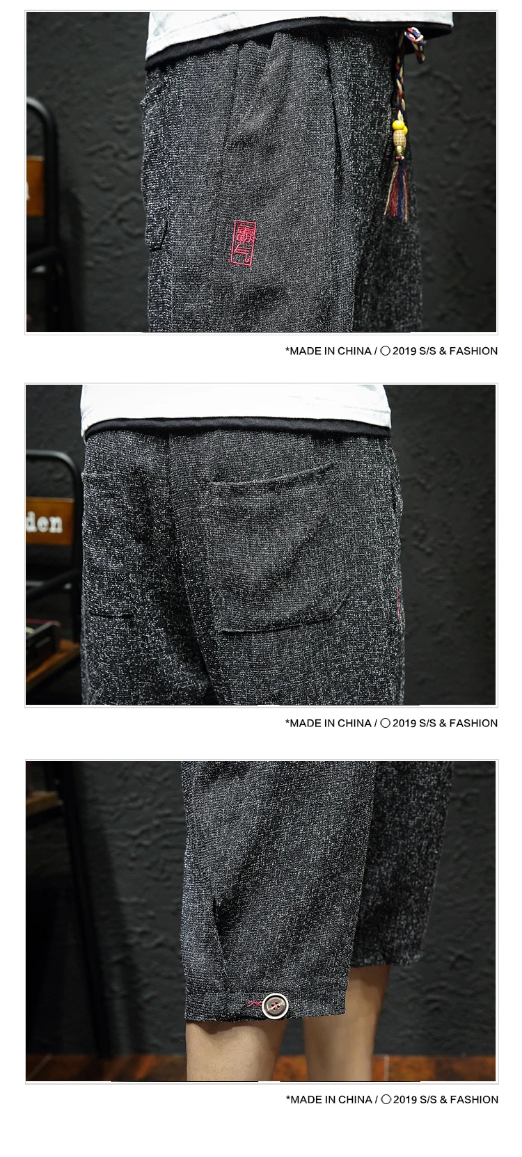 Китайский стиль mannen Merk Kleding kateen шорты Mannen Korte Homme Mode бордшорты Ademend Mannelijke шорты Korte Broek Mannen