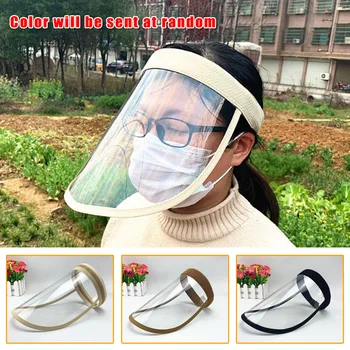 

Anti-Fog Face Shield Cap Anti-Splash Dustproof Protection Isolation Hat Unisex Prevent Droplets, Dust, Alcohol Wipes, Unisex