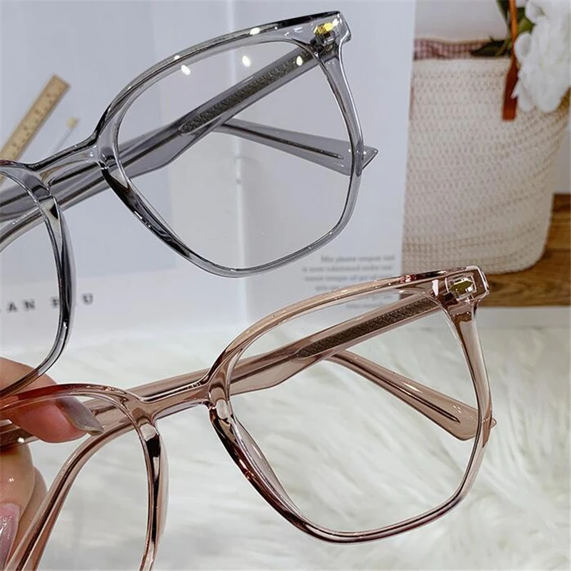 Matte Black Frame Polygon Myopia Eyeglasses Finished Women Men TR90 Student Prescription Spectacles Diopter 0 -1.0 -1.5 To -6.0 2