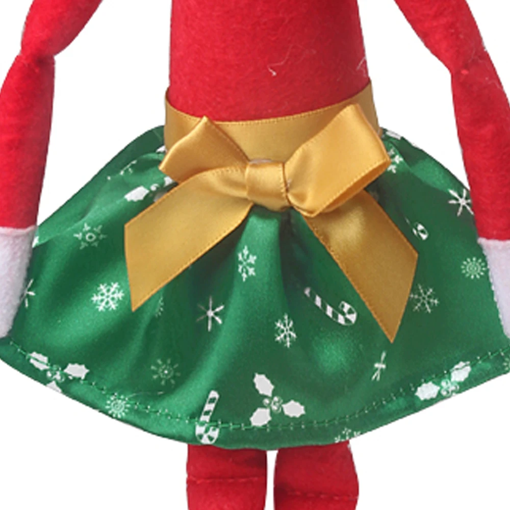 Christmas Elf Doll Fairy Red Clothes Bow Skirt Dress Toys For Children Accessories Christmas Gift Elves(No Doll)m29 Christmas Elf Doll Fairy Red Clothes Bow Skirt Dress Toys For Children Accessories Christmas Gift Elves(No Doll)m29