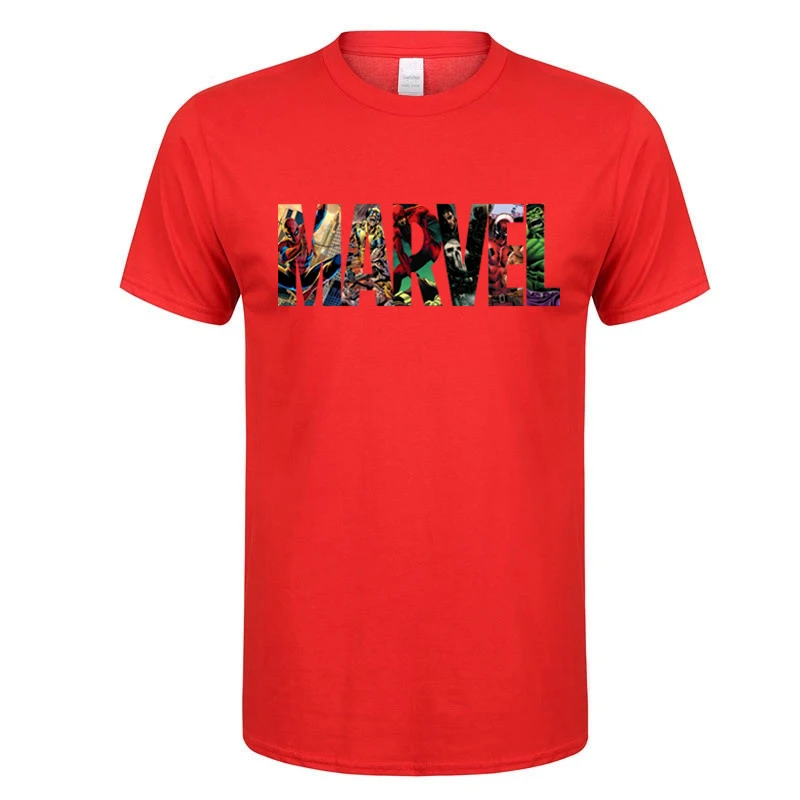 Новая футболка Marvell, модная мужская хлопковая Повседневная футболка с коротким рукавом, футболка "Марвел", мужские и женские футболки, подарок для мальчика