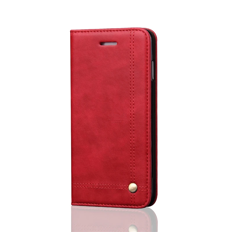 Винтажный кожаный чехол-книжка для huawei Nova 5 T, Роскошный кошелек с подставкой для карт, Магнитный чехол-книжка, повседневный мобильный чехол для телефона, Fundas - Цвет: Red
