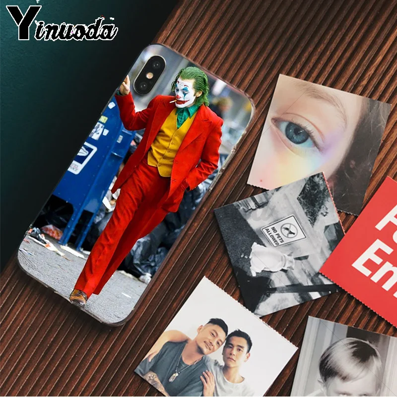 Yinuoda Joker movie мягкая резина, термопластичный полиуретан чехол для телефона iPhone 5 5Sx 6 7 7plus 8 8Plus X XS MAX XR - Цвет: A6