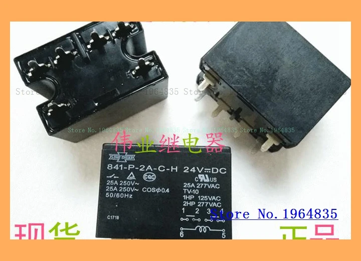 

841-P-2A-C-H 24VDC 25A 6