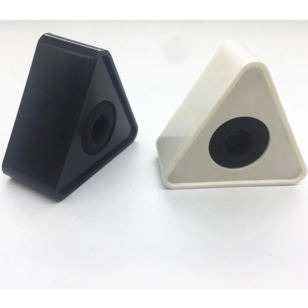 

New Black and White Hole Triangular Mic Microphone TV Interview Logo Flag Station DIY
