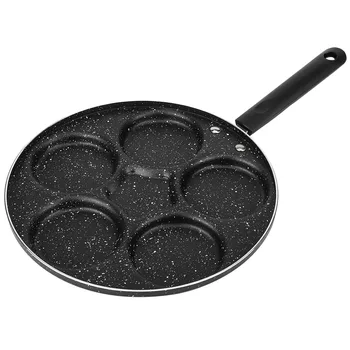 

5 Round Holes Frying Pan Non Stick Eggs Cooking Pan Applicable Gas Electric Ceramic Stove Breakfast Cookware For Home Kitchen