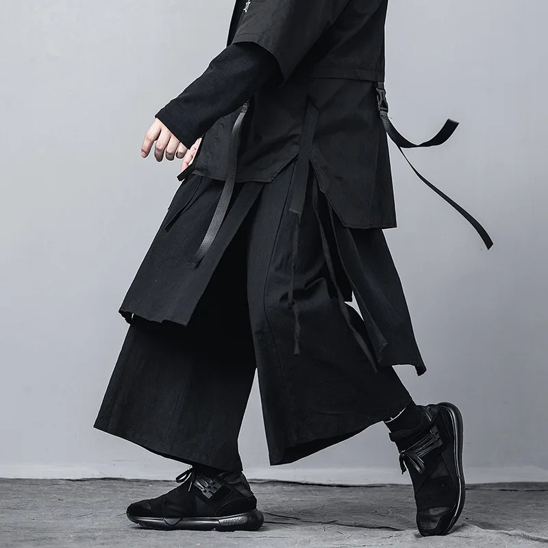 11 byb's DARK Harajuku брюки большого размера d тактические ветрозащитные уличные черные