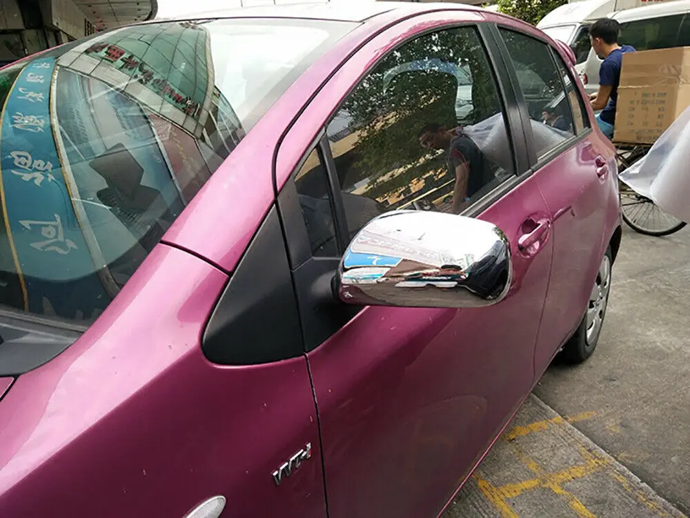 Для Toyota Yaris хэтчбек 2007-2011 MK2 хромированная боковая накладка зеркала заднего вида