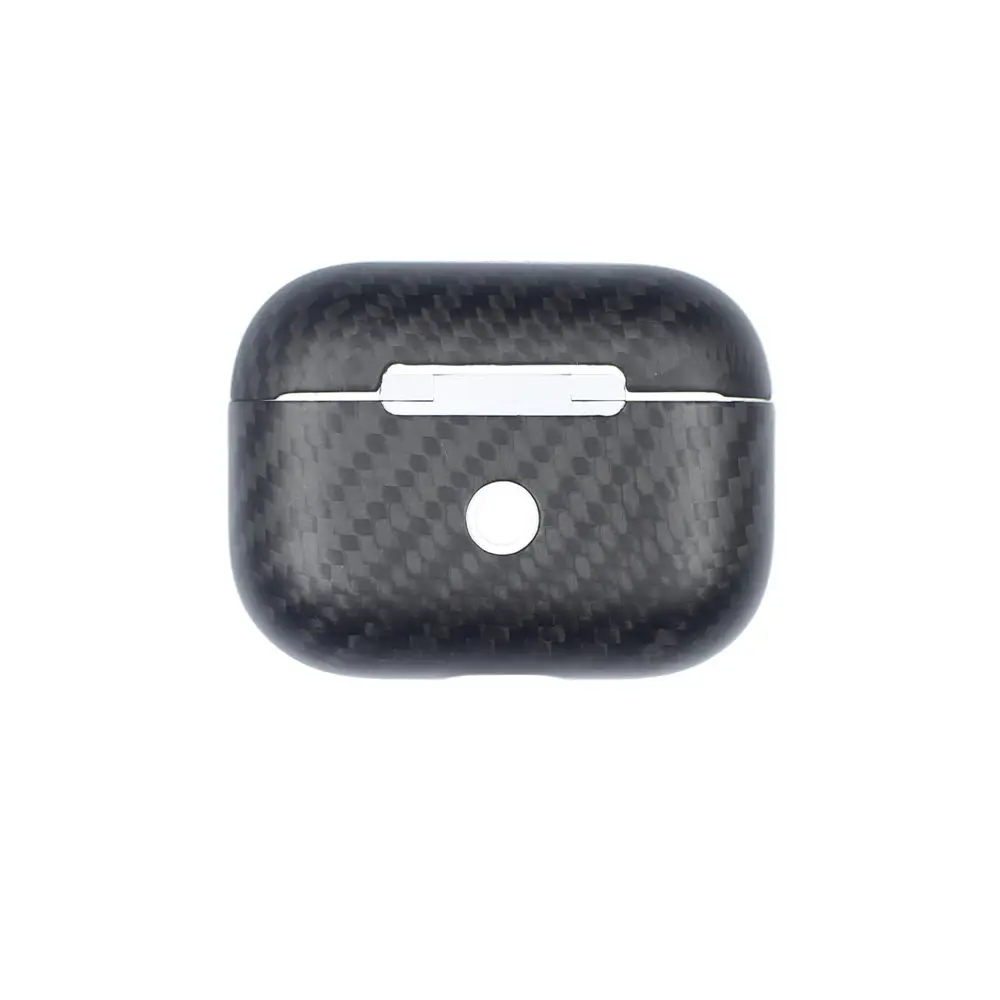 Чехол для наушников из углеродного волокна для Apple AirPods Pro Чехол из настоящего углеродного волокна светодиодный беспроводной зарядный футляр для наушников жесткий чехол