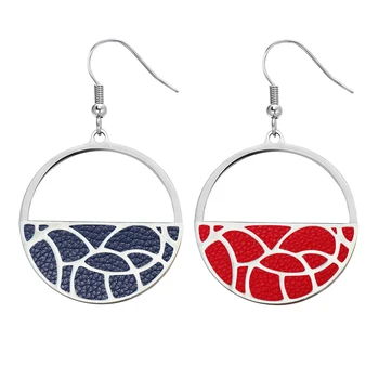

Legenstar Geometric Interchangeable Leather Boucles d oreille femme Stainless Steel Earrings for Women Earings Fashion Jewelry