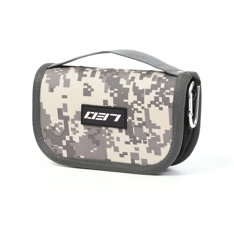 Mini Portable Fishing Lure Container Bag Canvas Zipper Bag for Metal Spinner Bait Spoon Lure Fishing Accessories (12)