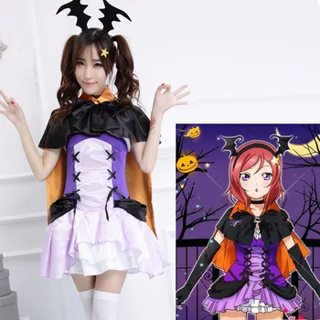 

Love Live Maki Nishikino Cosplay Costume Halloween Love live swimming COS maid wear Party School uniform cosplay women uniform