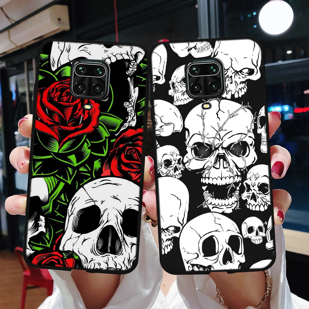 Чехол с черепом для Xiaomi чехол 8T 8 7 9 Pro Max 7a 8a 10X Mi Note 10 Lite 9T A3 Poco F2 | Мобильные телефоны
