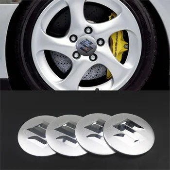 

For Suzuki Swift SX4 Jimny Ignis Alto Samurai Baleno Grand Vitara 4Pcs Car Styling Aluminum Tire Center Hub Caps Stickers Badge