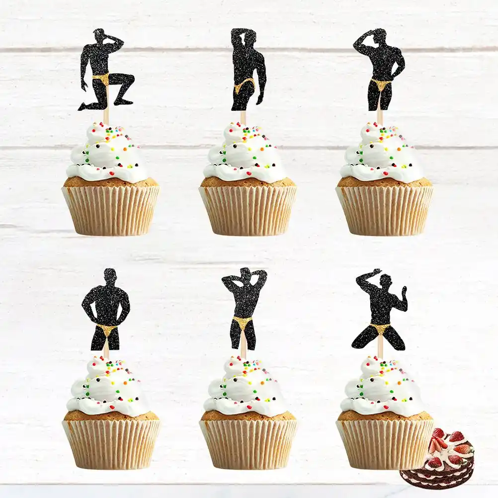 48 Pieces Musculation Male Gateau Topper Enterrement De Vie De Garcon Decoration De Gateaux Choix De Gateau Decoration De Gateau Ornement Pour La Fete Style Mixte Aliexpress
