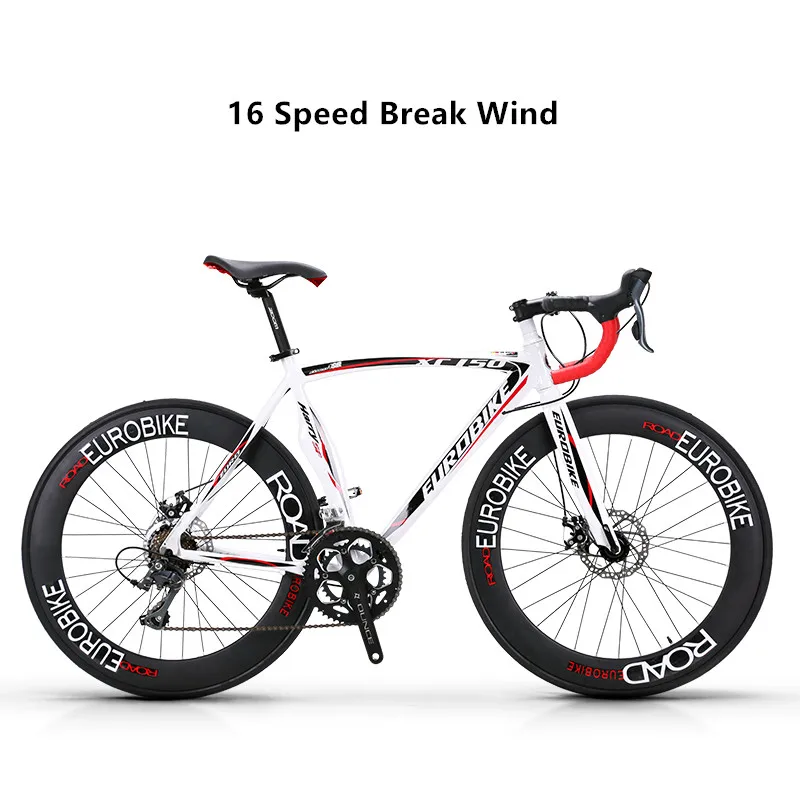 Cheap New Road Bike 14/16 speed 700C*52cm bike Aluminum alloy frame Bend bicycle Racing Cycling disc brake road bike Outdoor Biciclete 3