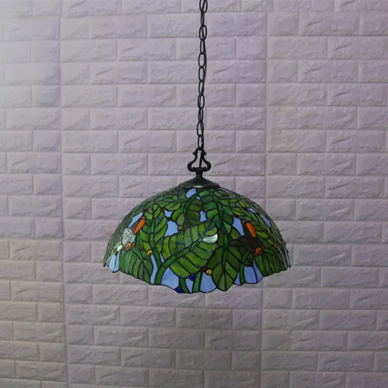 

European Porch Balcony Creative Retro Tiffany Stained Glass Living Room Bedroom Bedside Hotel Restaurant Chandelier industrial