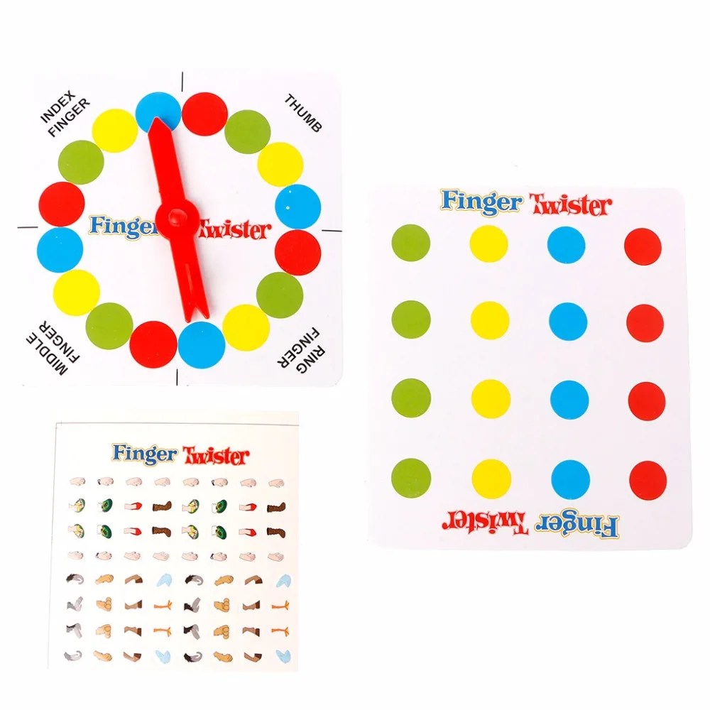 

Funny Finger Twister Board Game Mini Table Toy Party Favor Valentine Gift