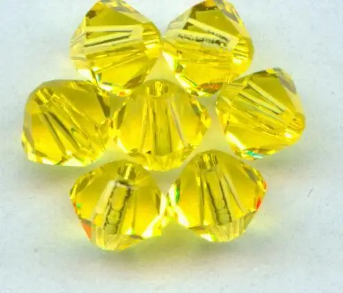 

Free Shipping, 720pcs/Lot 4mm Citrine color Chinese Top Quality Crystal Bicone Beads