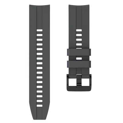 Silicone Sport Watch Band with Black Buckle - 22mm Smart Wrist Strap, Universal Fit