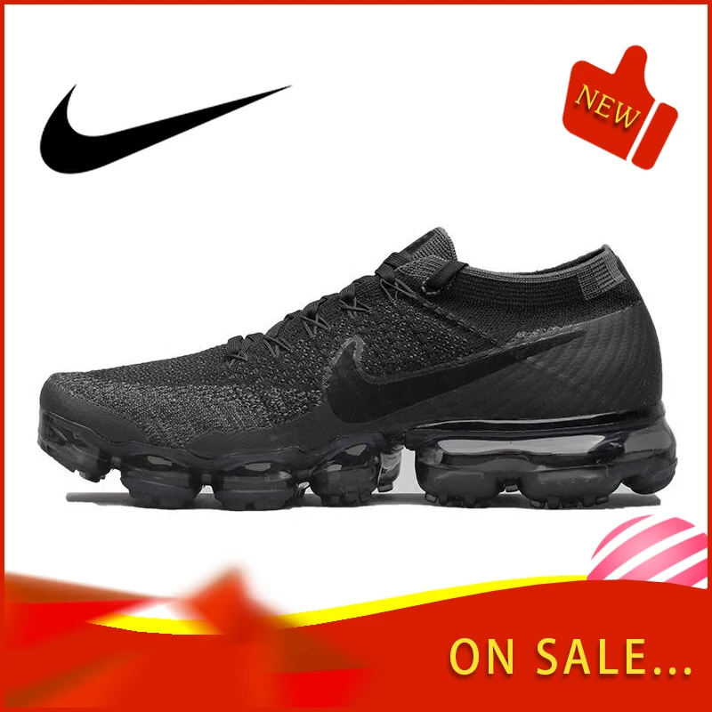 Дешево Оригинальные подлинные мужские кроссовки для бега Nike Air VaporMax Be True Flyknit, спортивная обувь для улицы, Классическая дышащая обувь, 849558 601