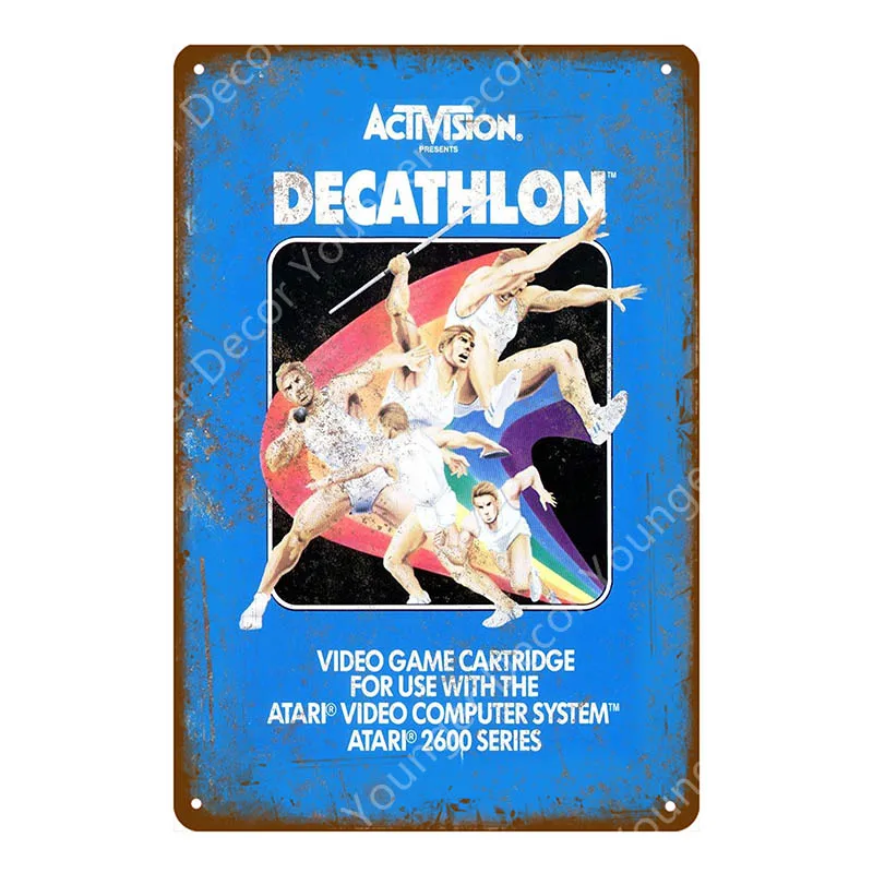 YD8085B Фильм Мультфильм видео игра плакат играть игры металлические знаки геймер стикер стены для паба бар клуб домашний декор sega видения табличка - Color: YD8085B