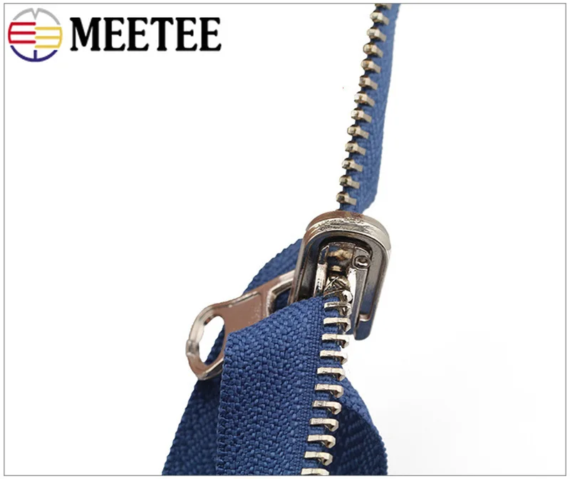 Meetee 2 шт. 60 150 см 5 # металлический вращающийся слайдер с открытым концом молния для