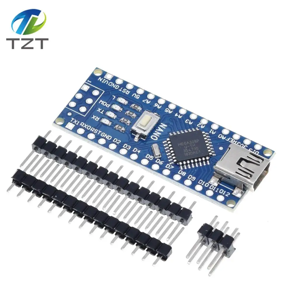 Nano Mini USB с Загрузчиком совместимый для Arduino Nano 3,0 контроллер CH340 USB драйвер 16 МГц Nano v3.0 ATMEGA328P