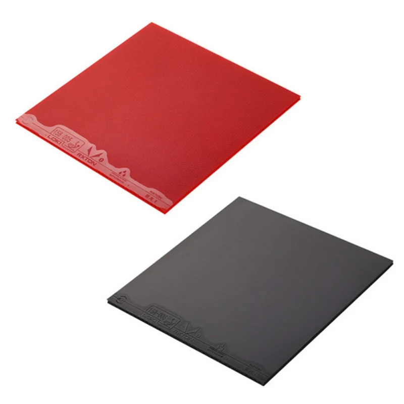 Red/Black Semi Sticky Table Tennis Rubber Hard Sponge Ping Pong Rubber Fast Attack Red Pingpong Rubber New
