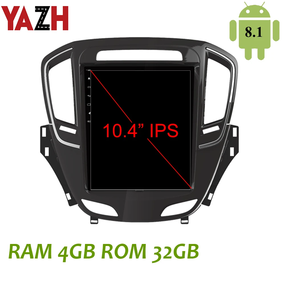 YAZH для Vauxhall, Opel Insignia/Buick Regal авто радио мультимедиа с ОС Android 8,1 10," ips дисплей Bluetooth 5,0 DSP