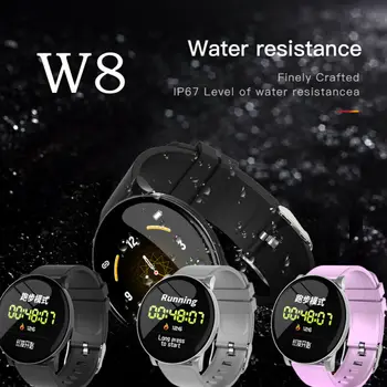 

W8 Women Man Waterproof Bluetooth Smart Watch Phone Mate For iPhone Android IOS
