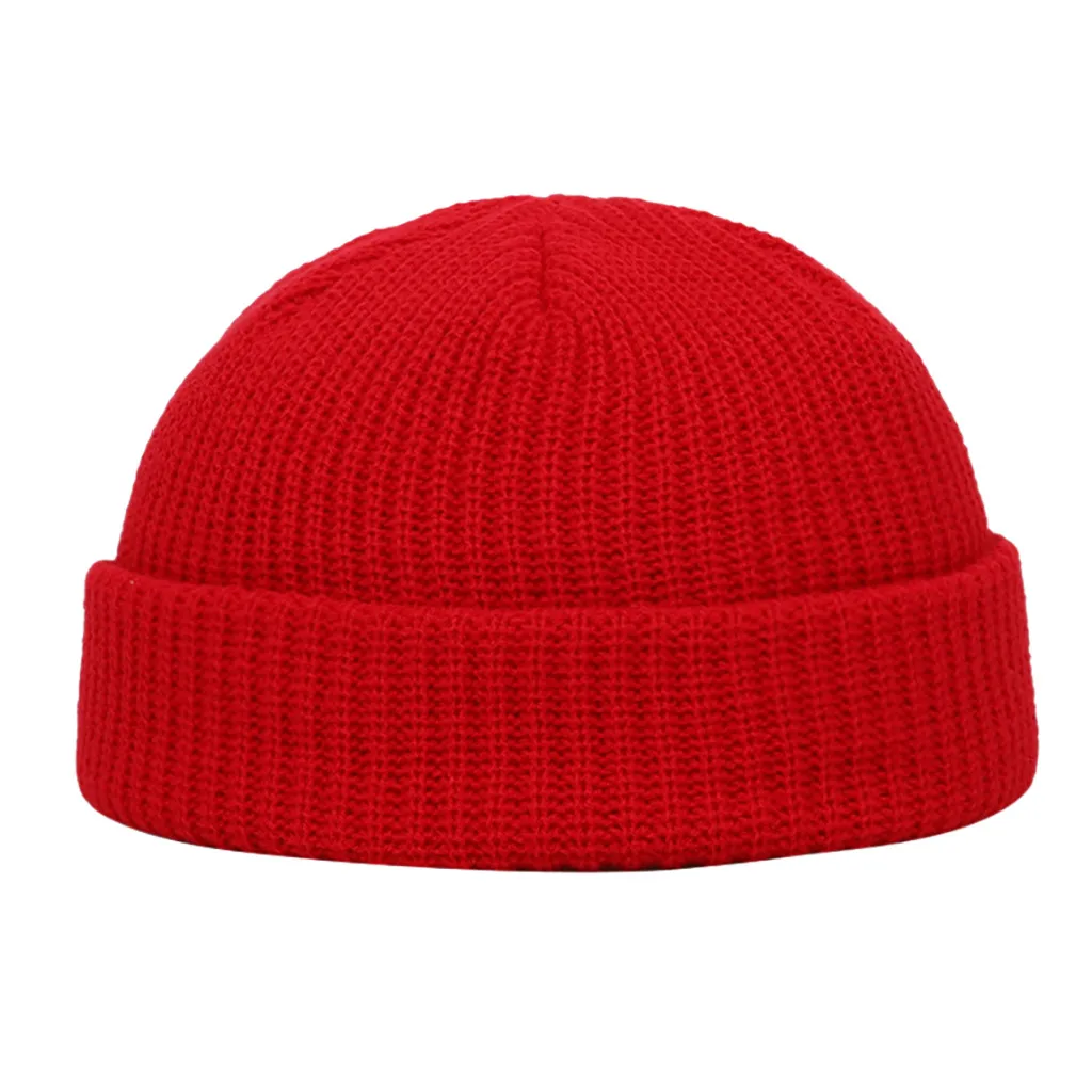 Musim Dingin Merajut Mens Hat Skull 